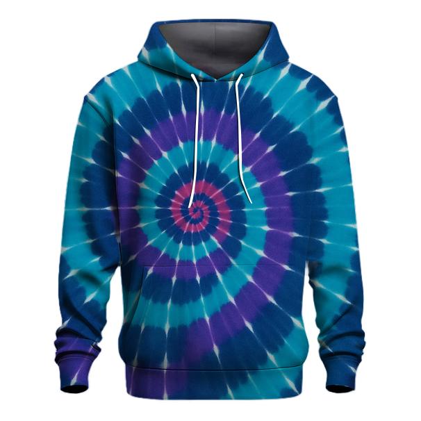 Nebula Spiral Overdye Vortex zip-up hoodies