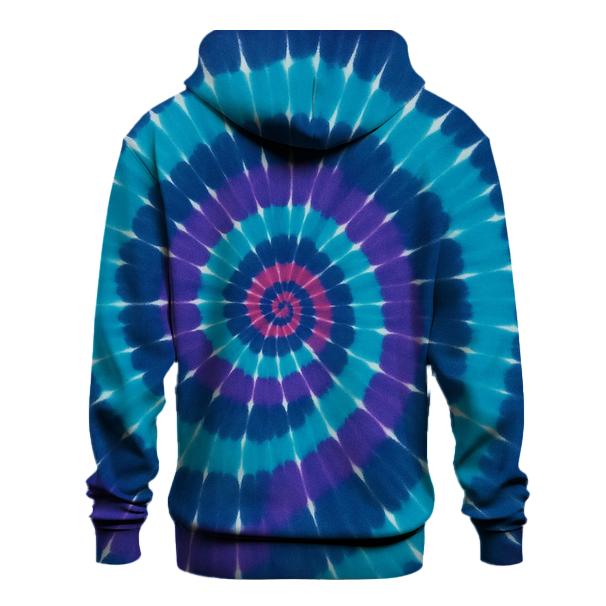 Nebula Spiral Overdye Vortex zip-up hoodies