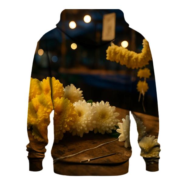 Night Market Chrysanthemum Garland Workshop In Northern Thailand premium hoodies