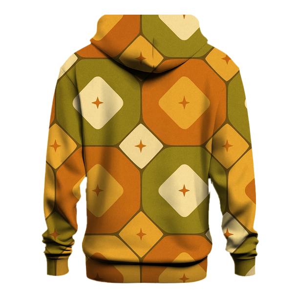 Groovy Linoleum Kitchen Tile Pattern printed hoodies