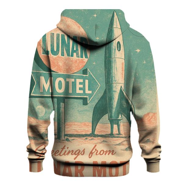 Weathered Space Tourist Postcard 1977 zip-up hoodies