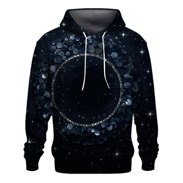 Midnight Sequin Orbit heavyweight hoodies