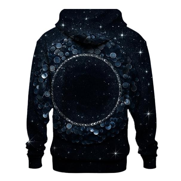Midnight Sequin Orbit heavyweight hoodies