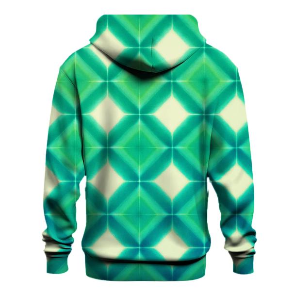 Aurora Itajime Clamp Grid Drift zip-up hoodies