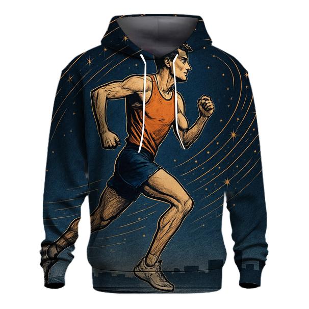 Midnight Marathon Star Trails custom hoodies