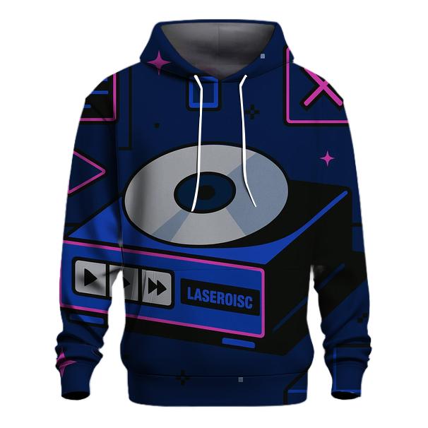 Laser Disc Space Menu Icons hoodie styles