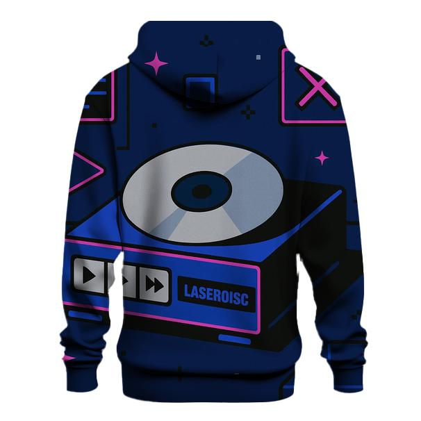 Laser Disc Space Menu Icons hoodie styles