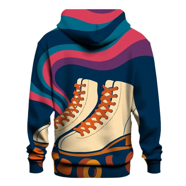 Roller Rink Neon Wave Poster printed hoodies