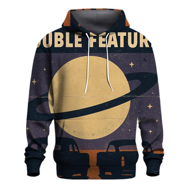 Distressed Cosmic Drive In Double Feature Poster custom hoodies
