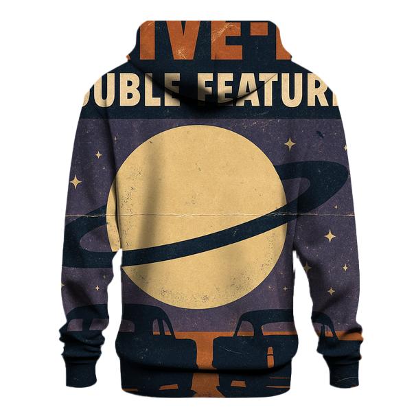 Distressed Cosmic Drive In Double Feature Poster custom hoodies