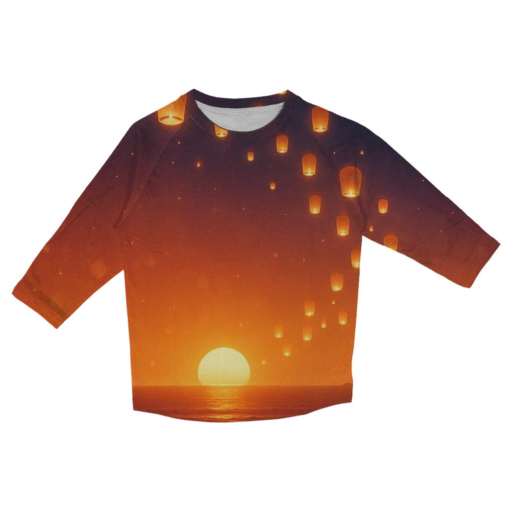 Saffron Sky Lantern Coast personalized 3/4 sleeve tees