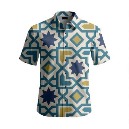 Celestial Andalusian Zellige Star Trellis unique embroidered patterns