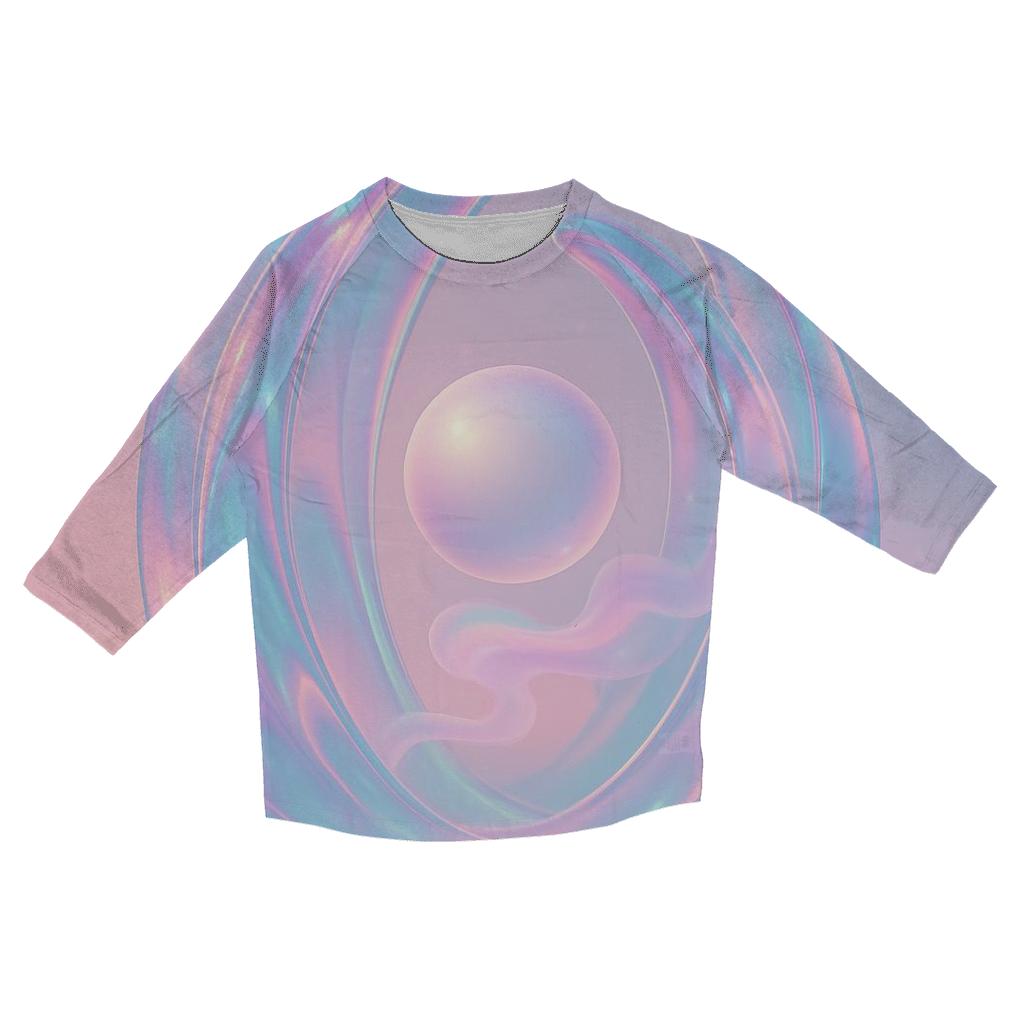 Prismatic Tide Cathedral stylish quarter sleeve tops