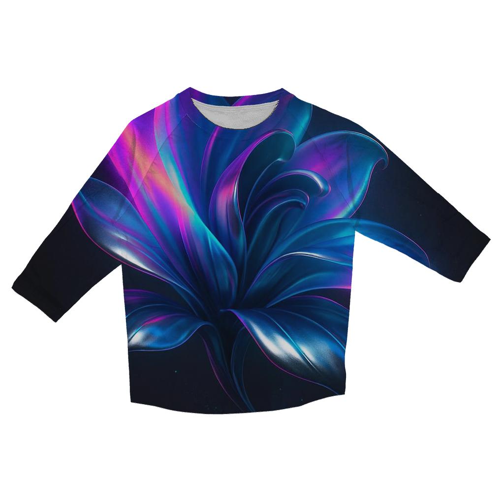 Chromium Aurora Bloom casual three quarter sleeve shirts