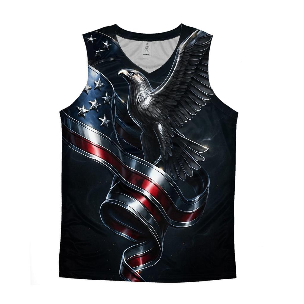 Chrome Tempest Stars And Stripes casual summer tank tops