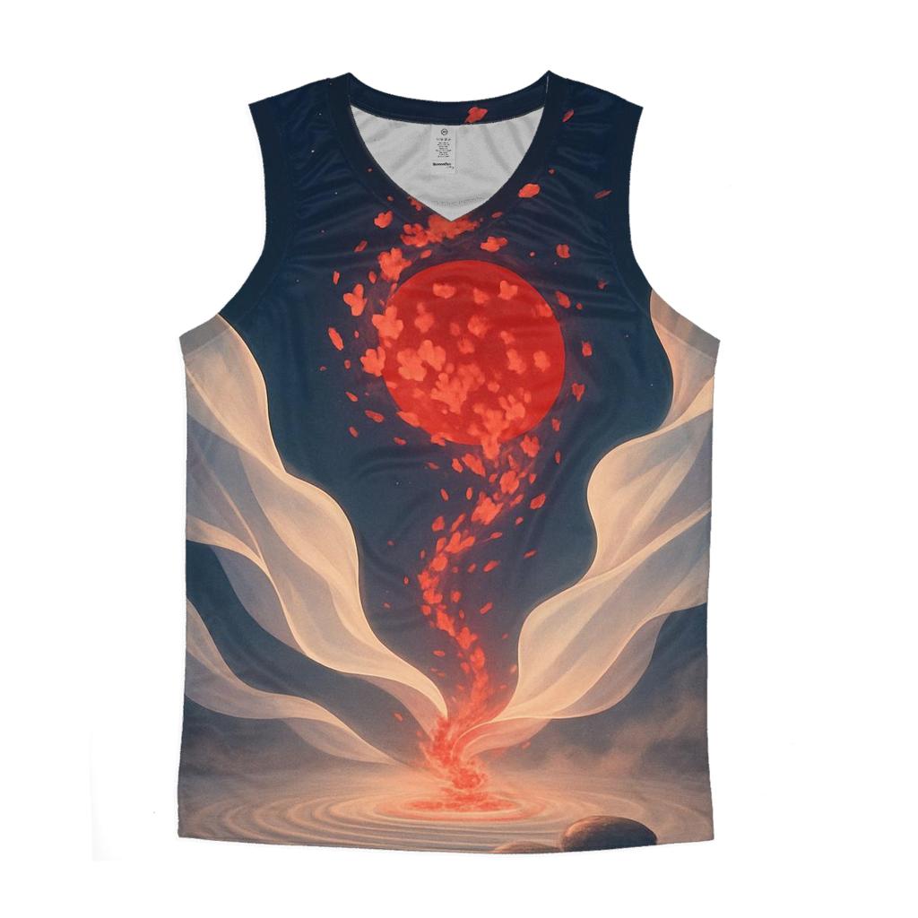 Sakura Orbit Flag Of Japan custom tank tops