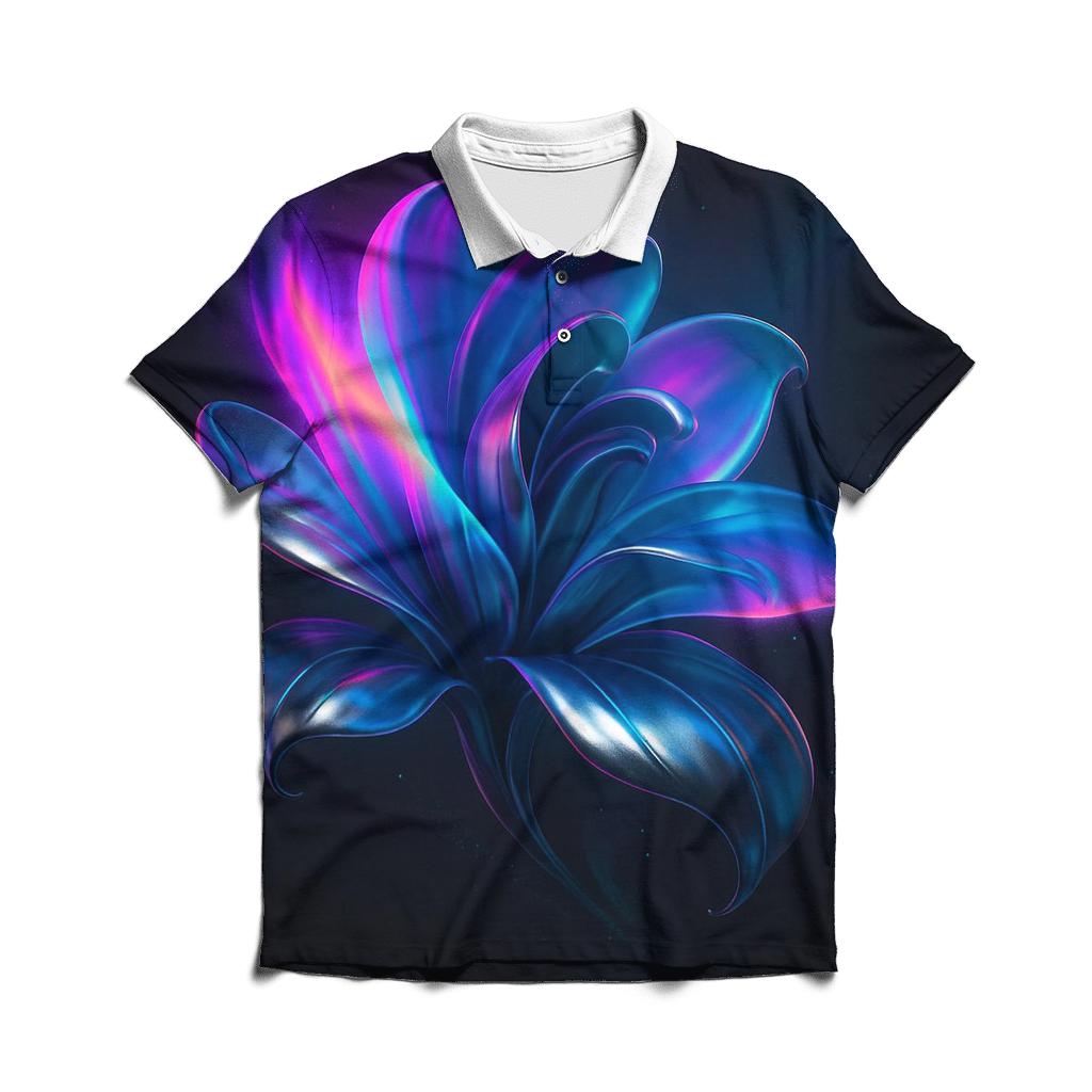 Chromium Aurora Bloom premium cotton polo shirts