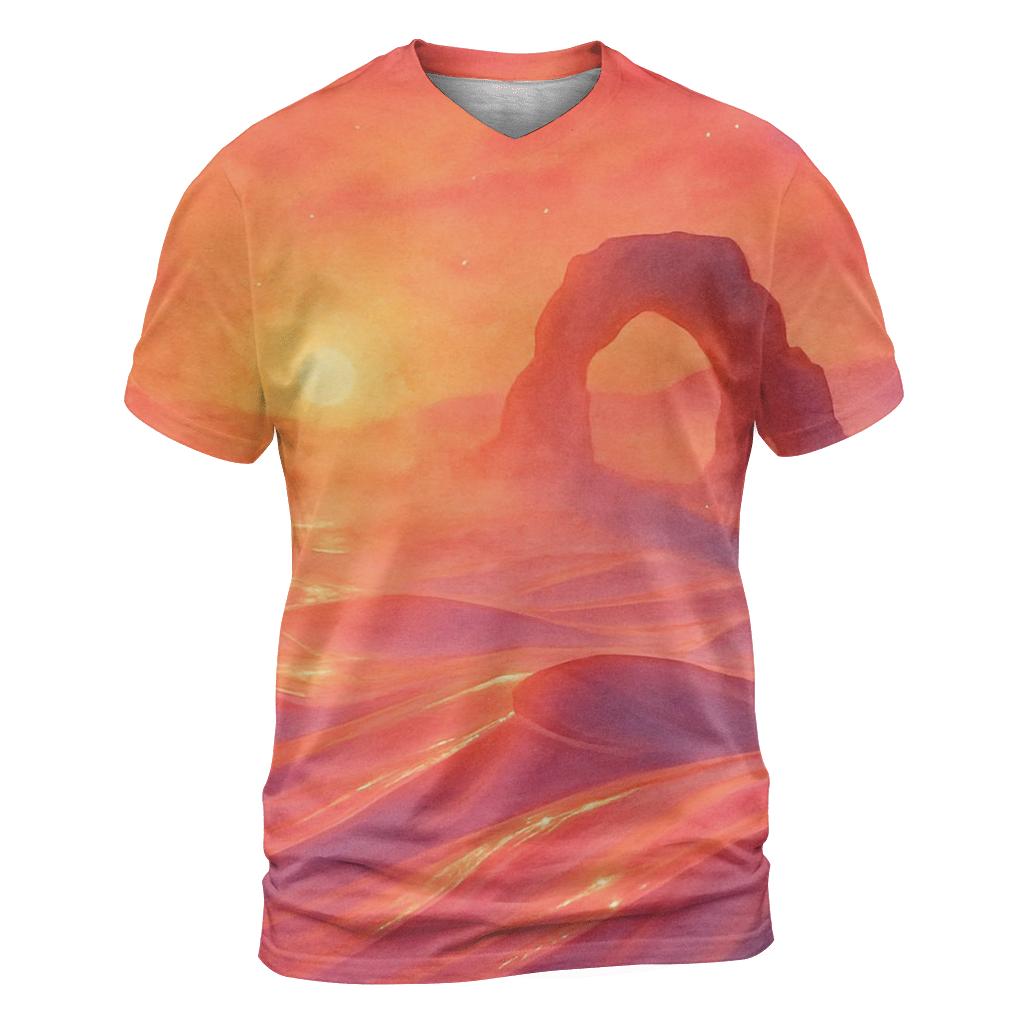 Glass Desert Mirage Sunset personalized full print shirts