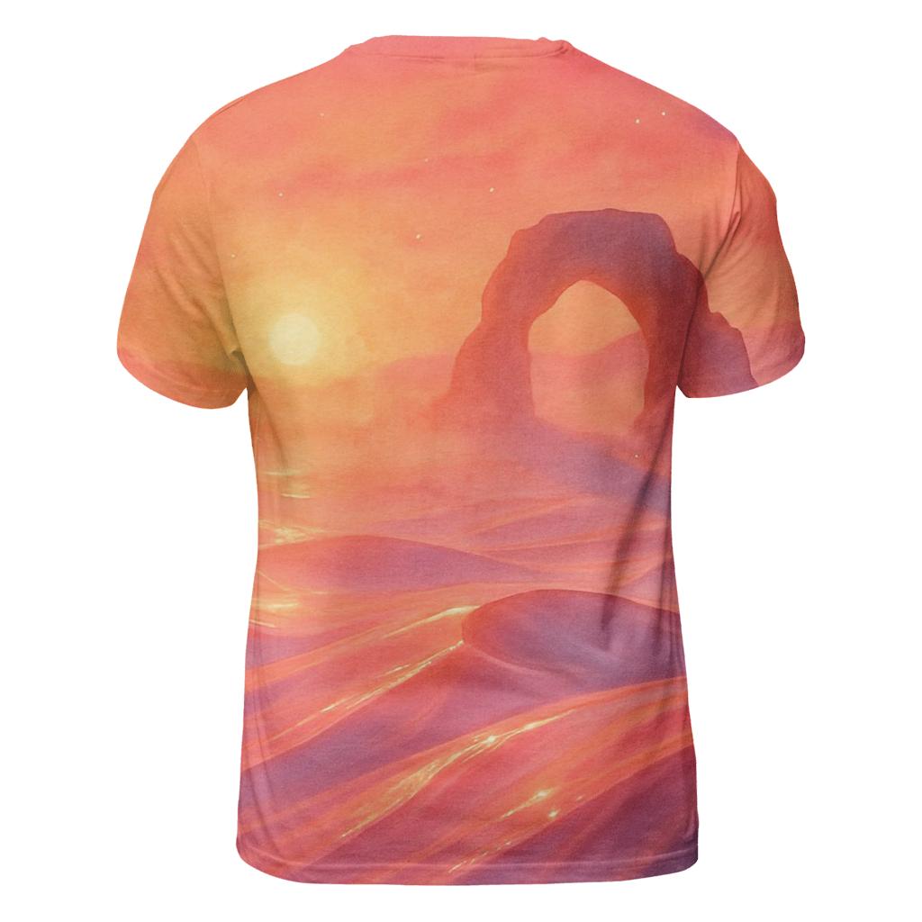 Glass Desert Mirage Sunset personalized full print shirts