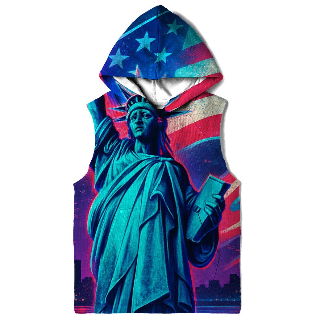 Neon Harbor Liberty Wave zip-up hoodies