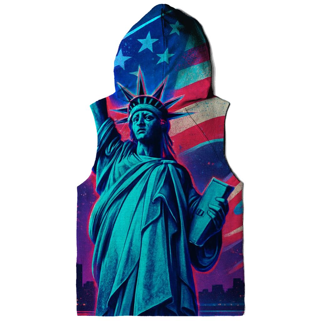 Neon Harbor Liberty Wave zip-up hoodies