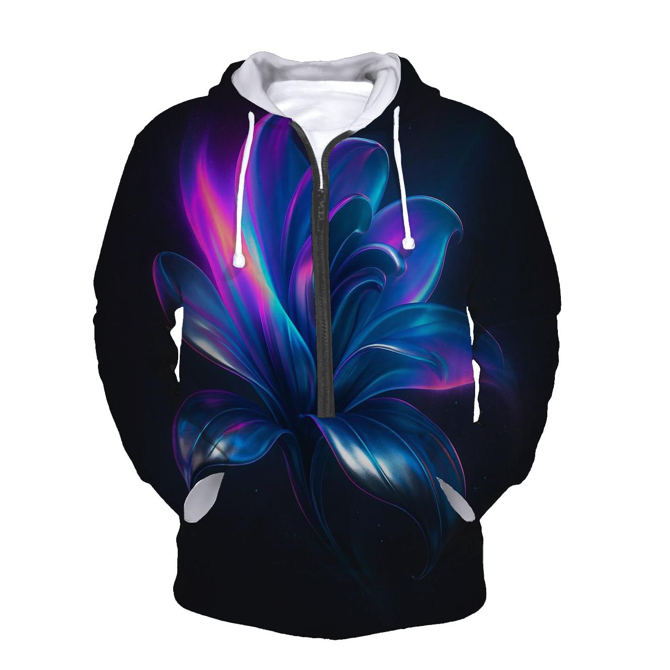 Chromium Aurora Bloom zip-up hoodies