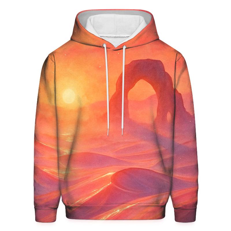 Glass Desert Mirage Sunset hoodie designs