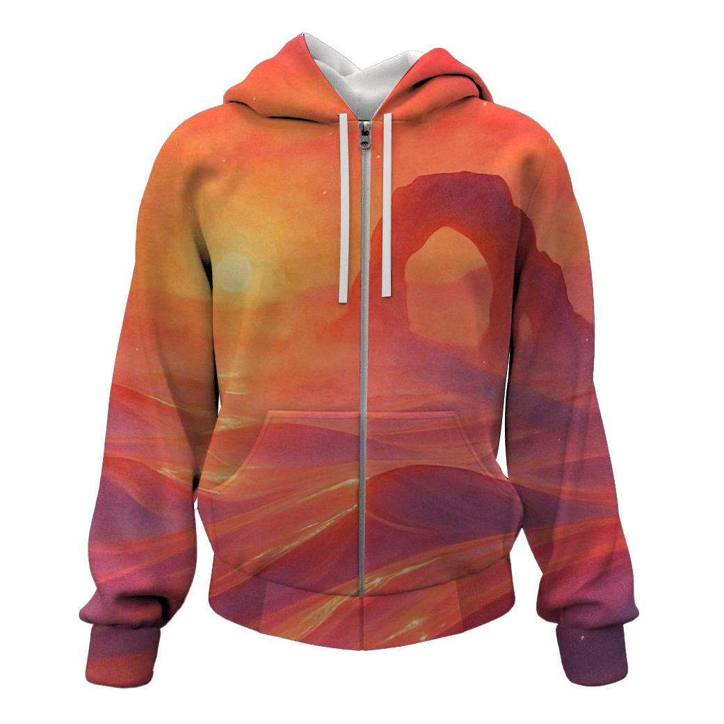 Glass Desert Mirage Sunset hoodie trends