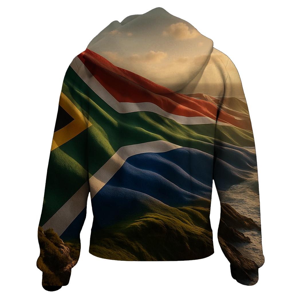 Cinematic Weave Flag Of South Africa graphic hoodies