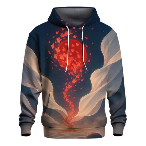 Sakura Orbit Flag Of Japan heavyweight hoodies