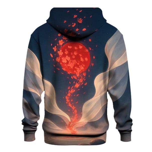 Sakura Orbit Flag Of Japan heavyweight hoodies