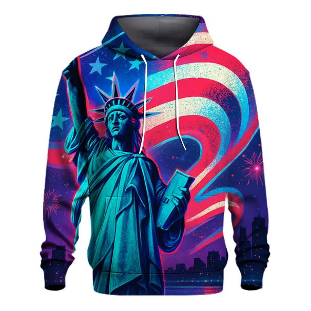 Neon Harbor Liberty Wave hoodie designs