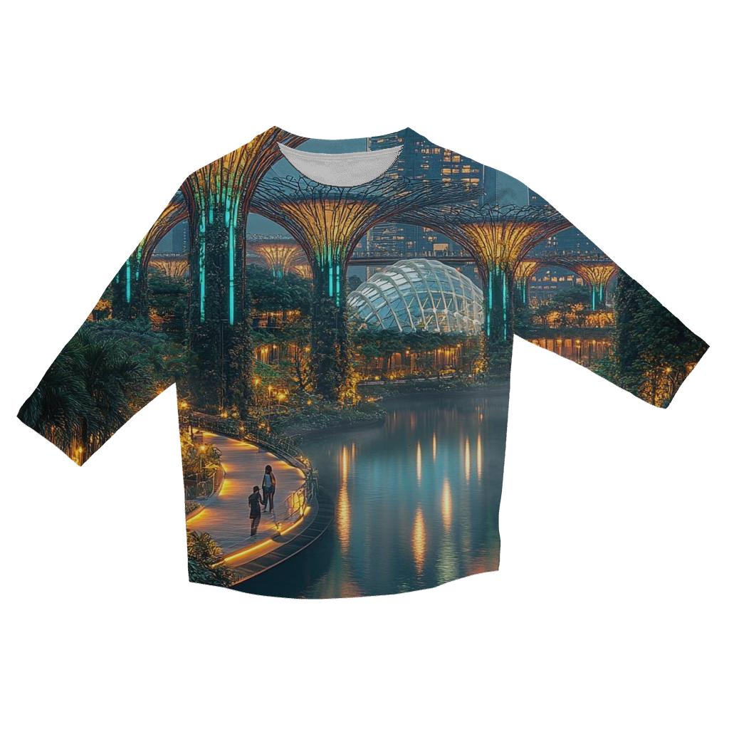 Gardens By The Bay Singapore fashion 3/4 sleeve shirts