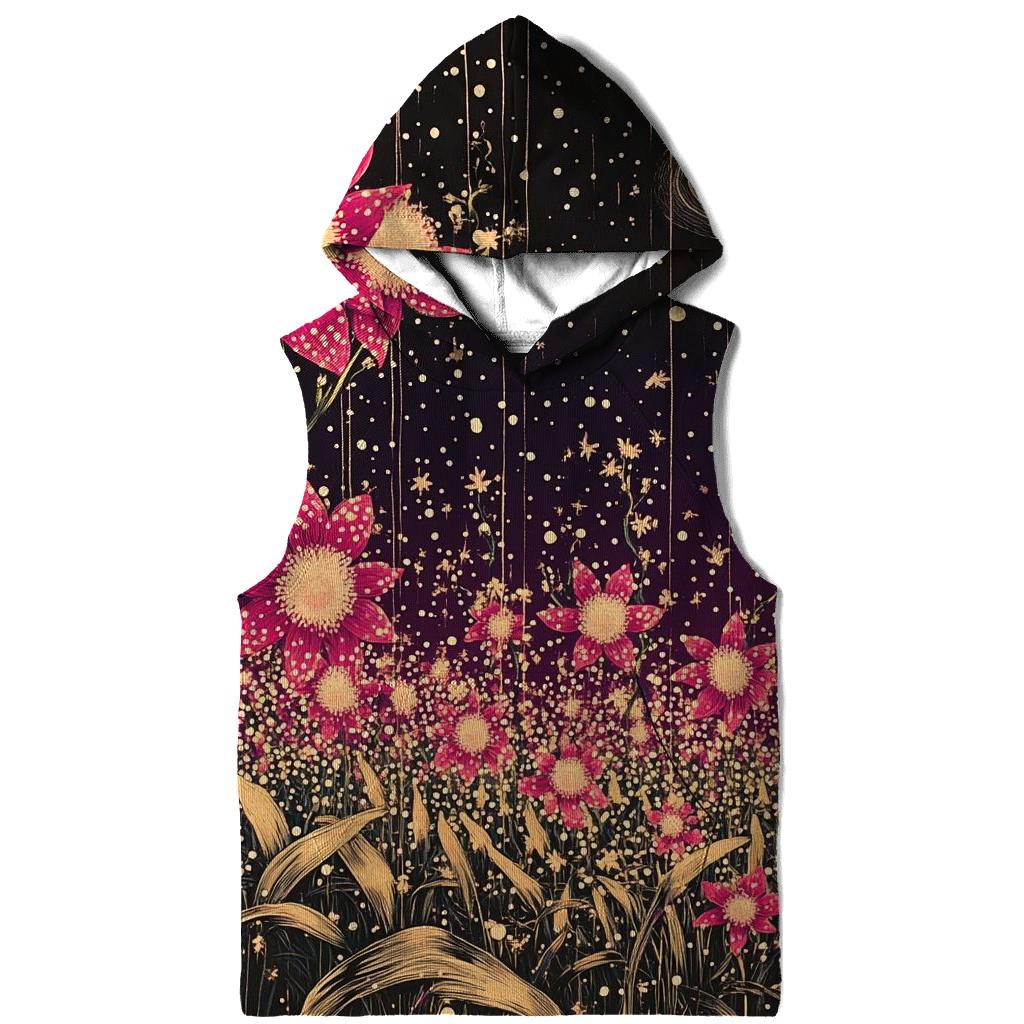 Yayoi Kusama Inspired Polka Dot Orchid Nebula Garden pullover hoodies