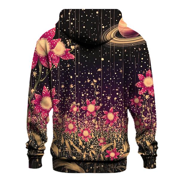 Yayoi Kusama Inspired Polka Dot Orchid Nebula Garden printed hoodies