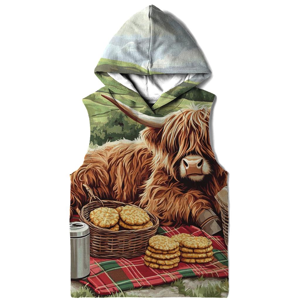 Tartan Picnic With Highland Cow hoodie trends