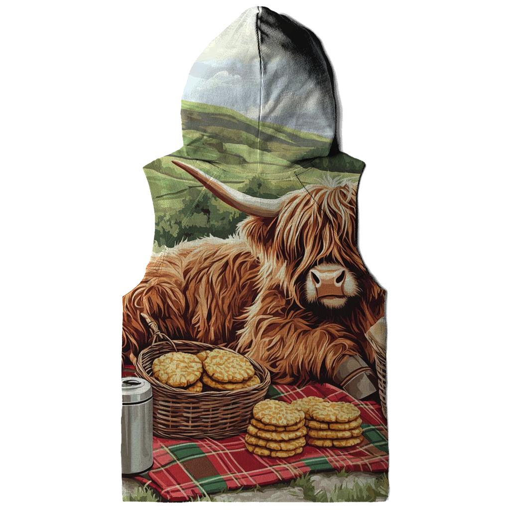 Tartan Picnic With Highland Cow hoodie trends
