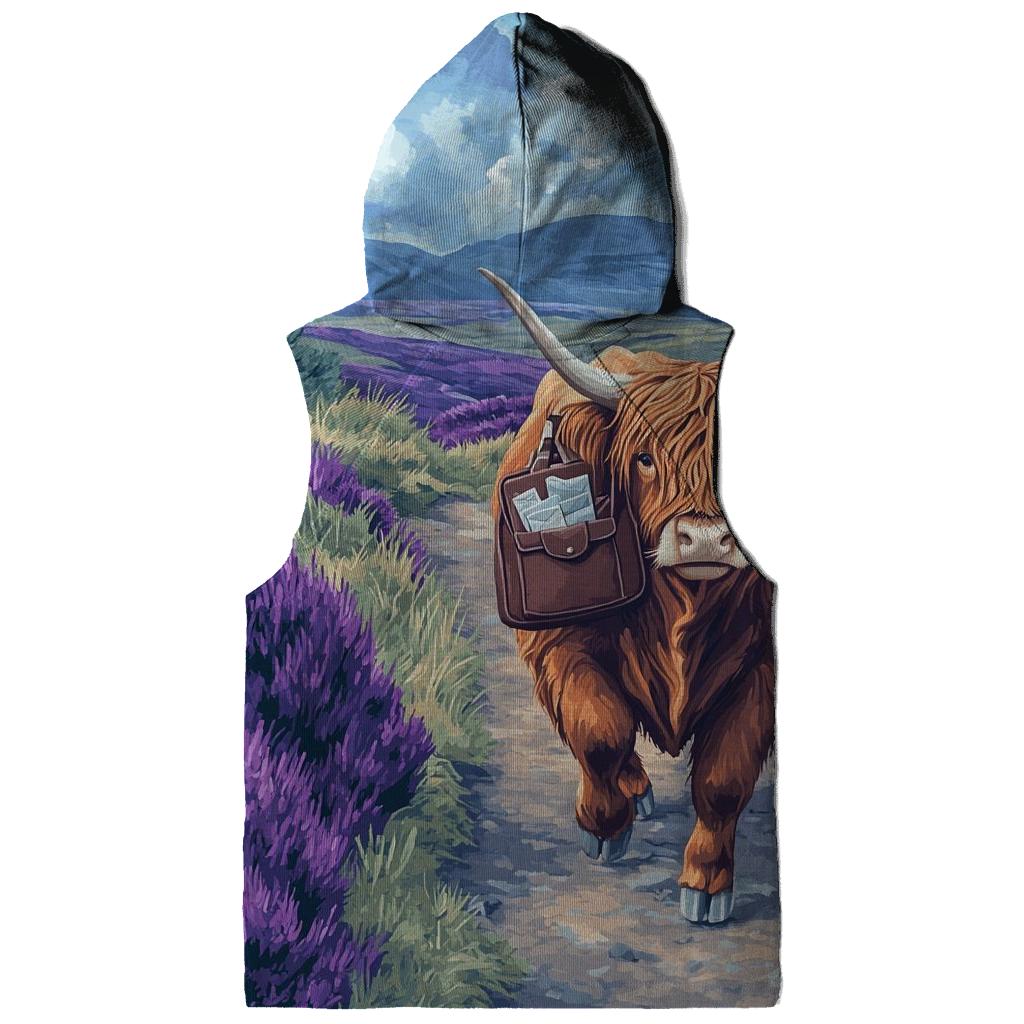 Moorland Mail Run Highland Cow hoodies fashion