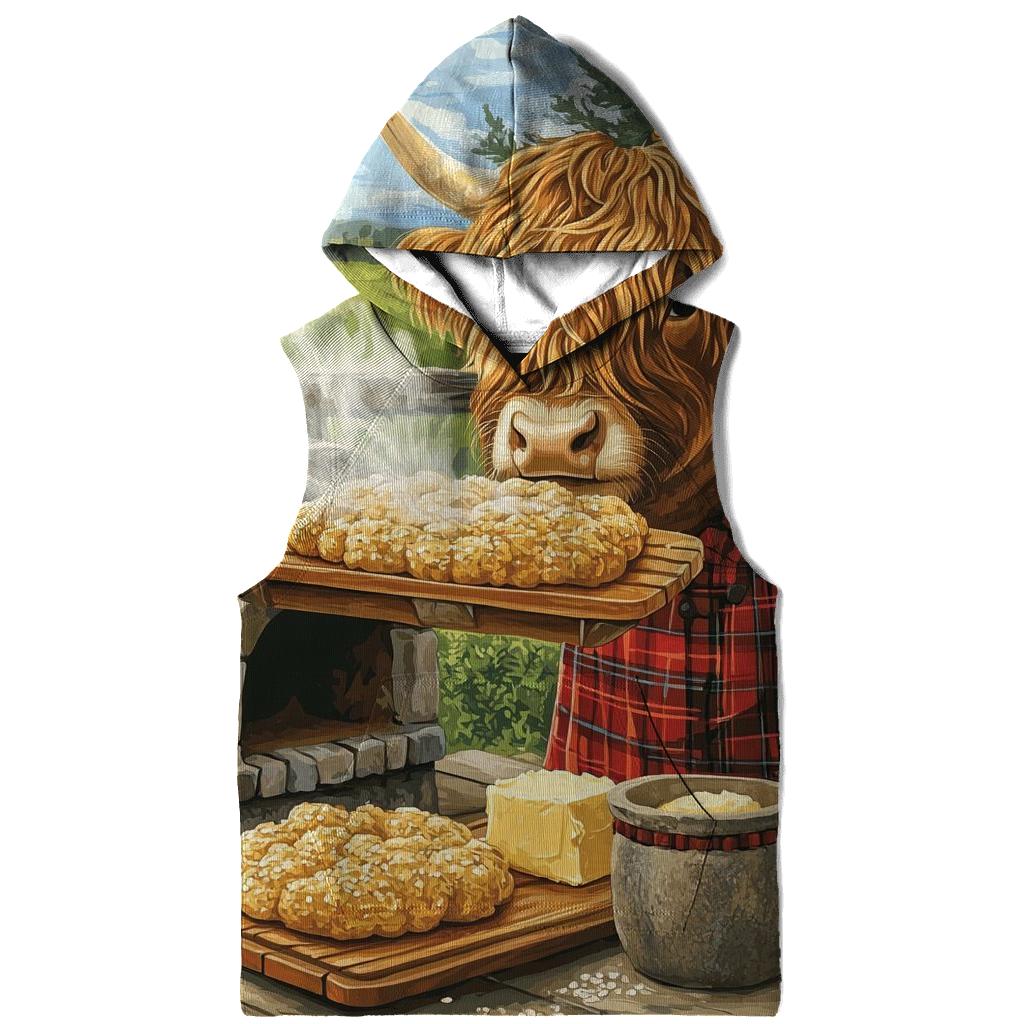 Highland Cow Bread Oven Baker lightweight hoodies