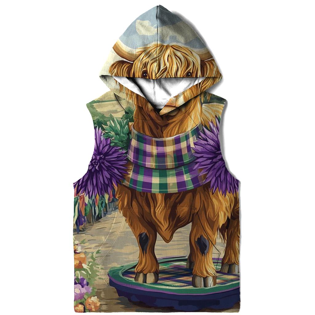 Highland Cow In Thistle Parade Float custom hoodies
