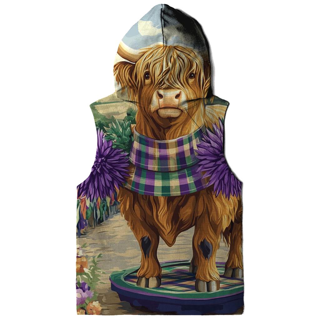 Highland Cow In Thistle Parade Float custom hoodies