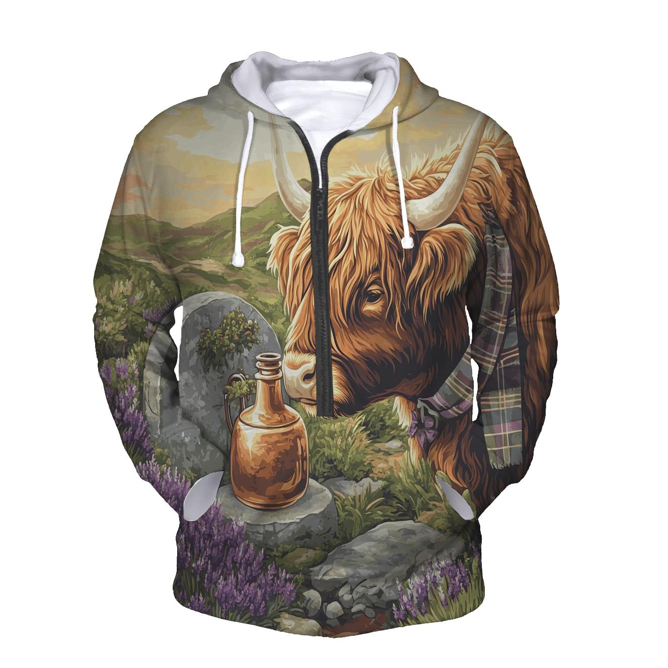 Highland Cow Herbalist At Heather Still hoodie designs