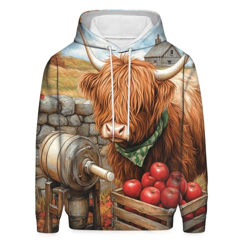 Highland Cow Orchard Cider Press hoodie trends