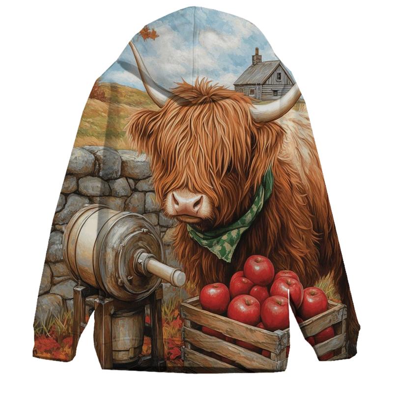 Highland Cow Orchard Cider Press hoodie trends