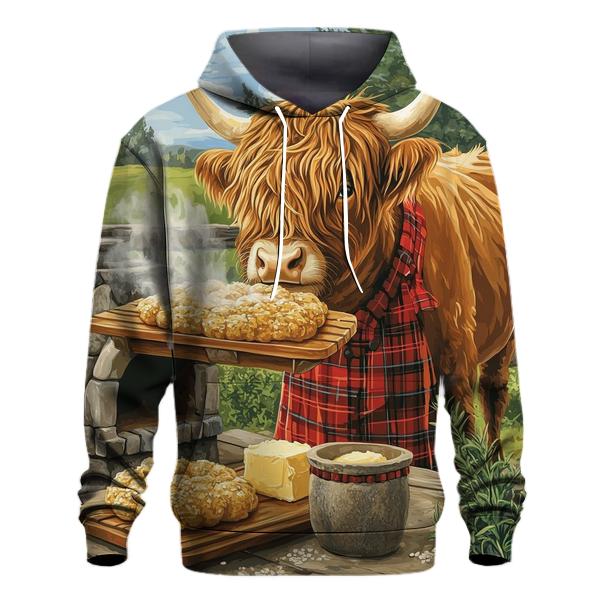 Highland Cow Bread Oven Baker hoodie designs