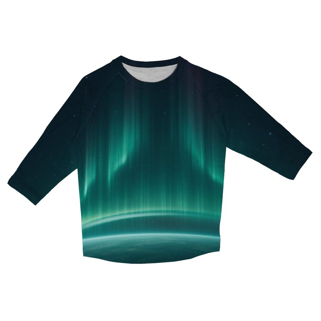 Aurora Oval Over Ice Limb fashion 3/4 sleeve shirts