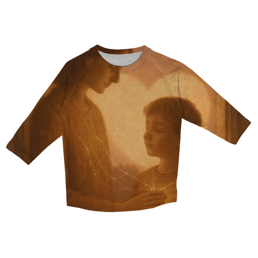 The Heart As Home A Mother Who Teaches Belonging printed three quarter sleeve shirts