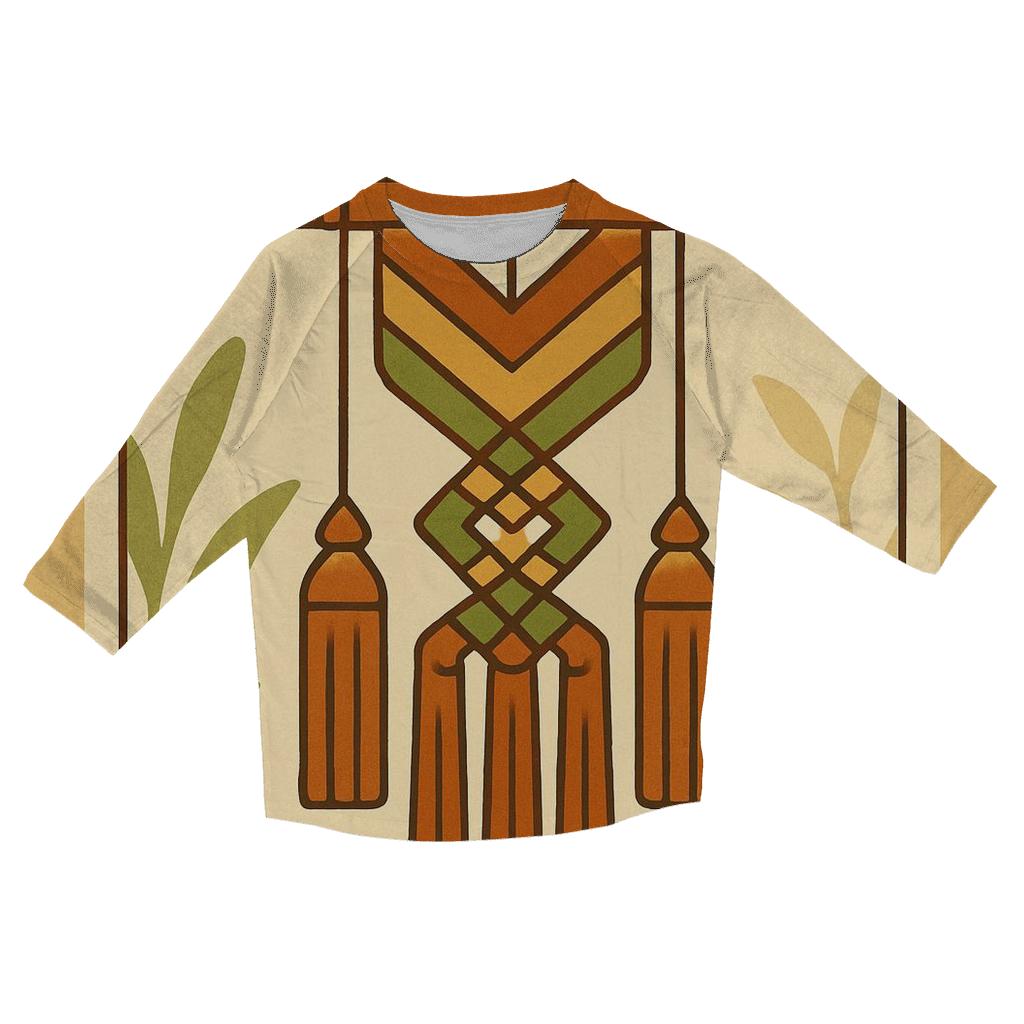 Groovy Macrame Wall Hang Geometry trendy 3/4 sleeve tops