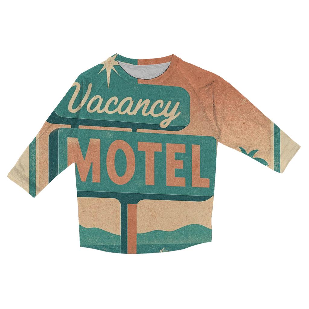 Classic 1950s Motel Vacancy Neon Badge cotton quarter sleeve shirts