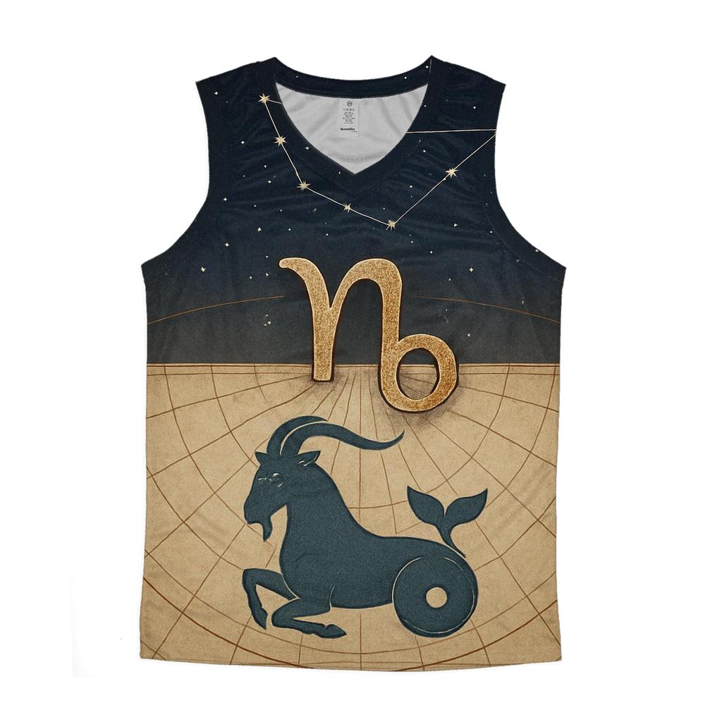 Capricorn Sea Goat Meridian Chart casual summer tank tops